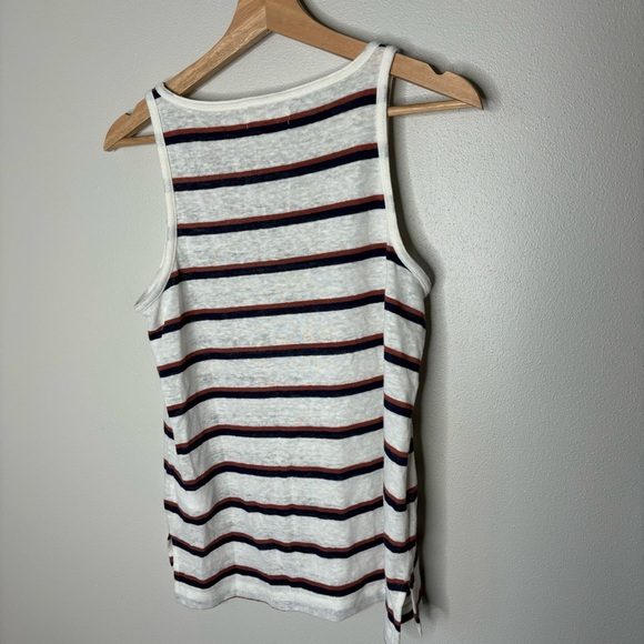 Madewell Modern Linen Tank Top in Stripe xs - Picture 6 of 6